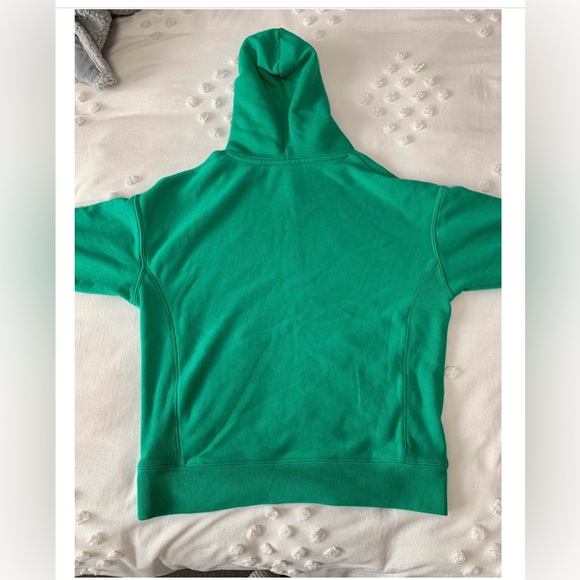 Champion Reverse Weave Hoodie Sweatshirt Mens Size Small Green - Picture 3 of 4